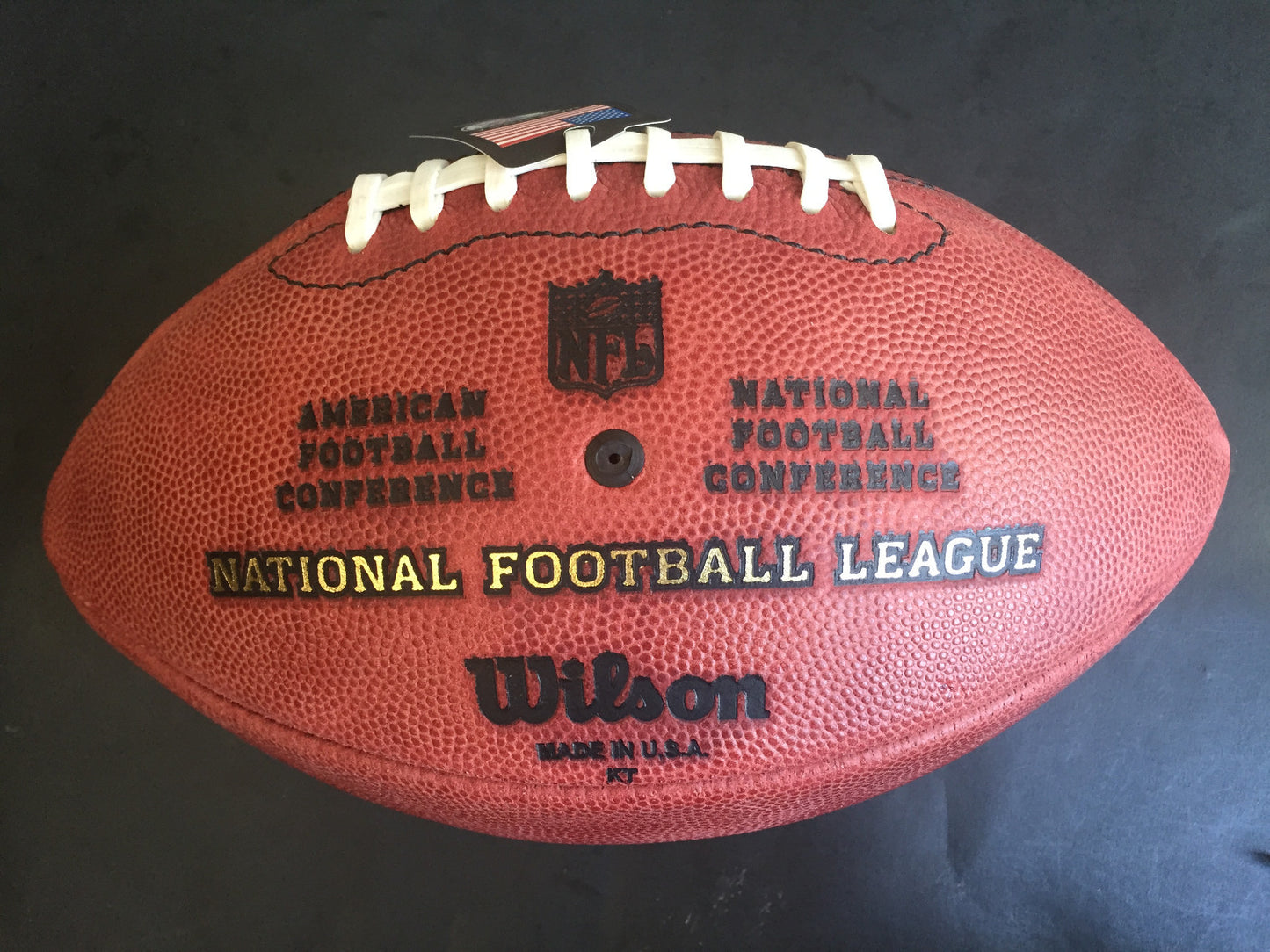 Don Larsen Yankees signed official NFL Football auto INS WS PG agent holo COA
