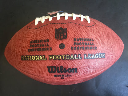 Don Larsen Yankees signed official NFL Football auto INS WS PG agent holo COA