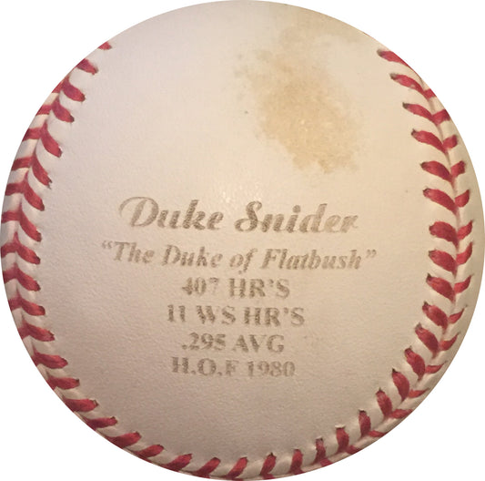 Duke Snider Signed  Stat Baseball Le 1/14 HOF Autograph Steiner COA Dodgers