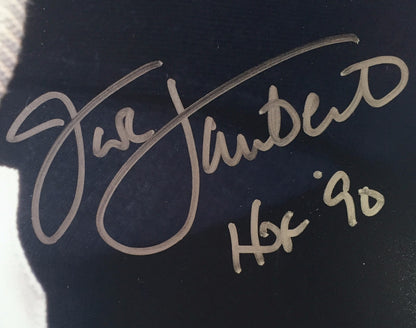Jack Lambert Signed 16x20 Steelers Teeth Framed Photo HOF 90 Autograph JSA COA