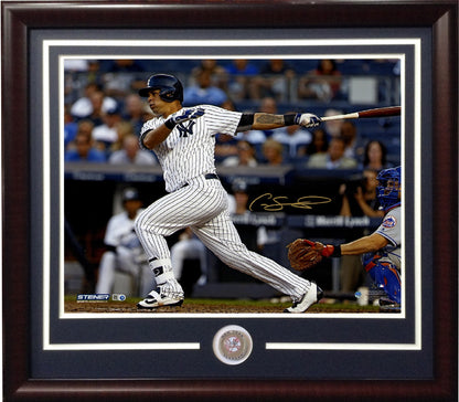 Gary Sanchez signed 16x20 photo framed Yankees coin Rookie auto Steiner COA HOT