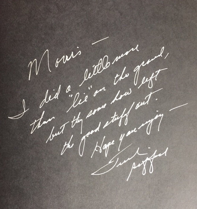 75 Seasons Nfl Hardcover Book Signed Frank Gifford Giants Inscribed Auto Coa