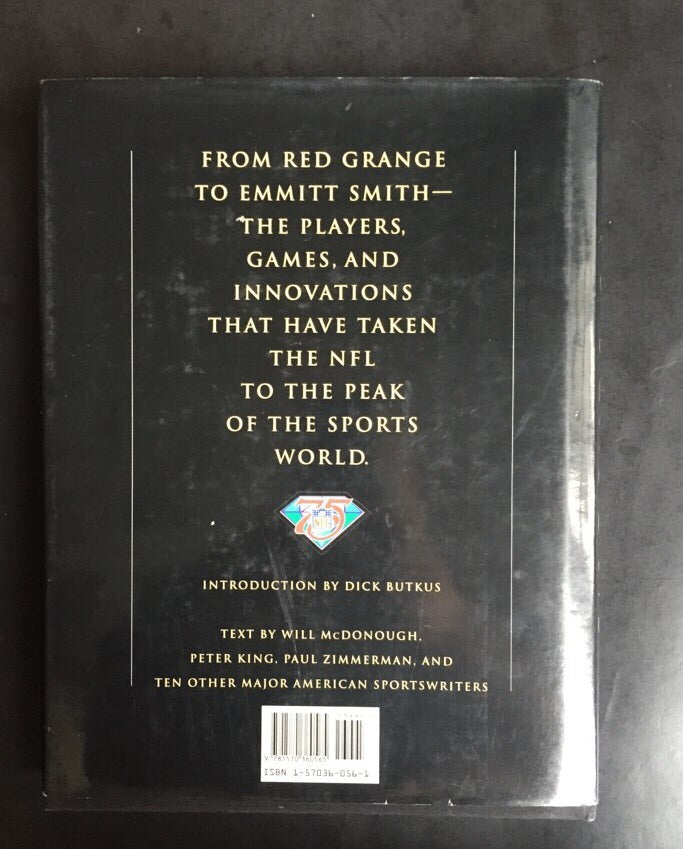 75 Seasons Nfl Hardcover Book Signed Frank Gifford Giants Inscribed Auto Coa