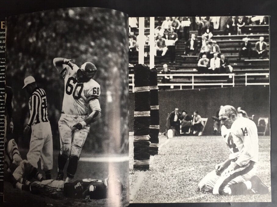 75 Seasons Nfl Hardcover Book Signed Frank Gifford Giants Inscribed Auto Coa