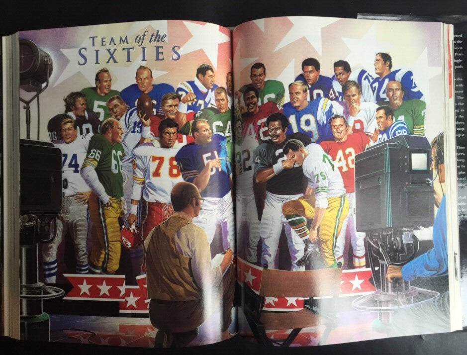 75 Seasons Nfl Hardcover Book Signed Frank Gifford Giants Inscribed Auto Coa