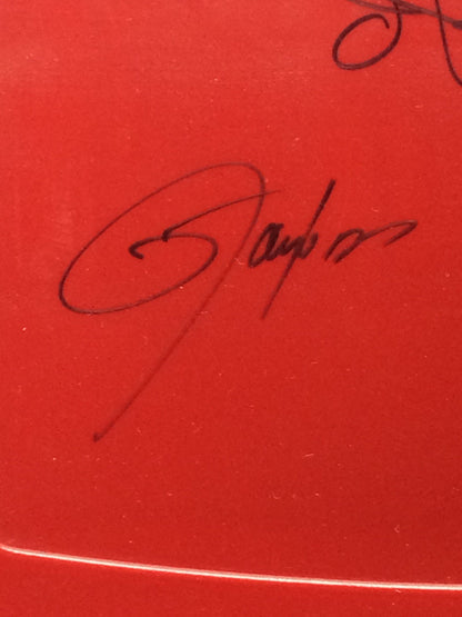 NY Giants signed game used SB framed seatback Taylor Anderson SIMMS Steiner /100