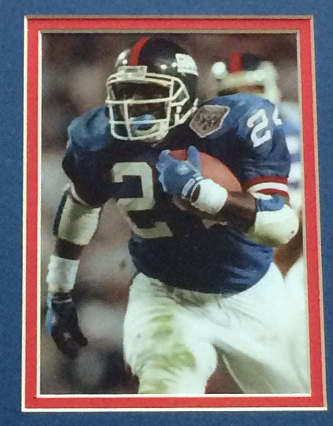 NY Giants signed game used SB framed seatback Taylor Anderson SIMMS Steiner /100