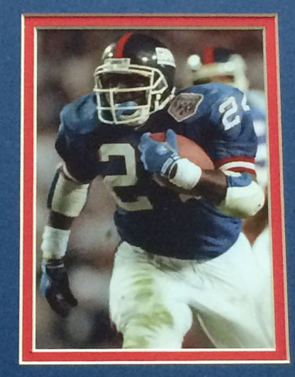 NY Giants signed game used SB framed seatback Taylor Anderson SIMMS Steiner /100