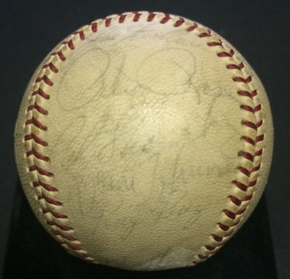 1966 Cincinnati Reds signed NL Baseball 21 auto Pete Rose Vada Pinson CBM COA