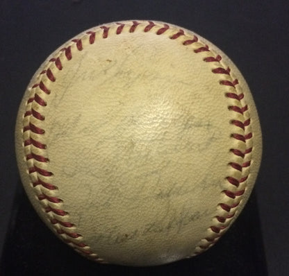1966 Cincinnati Reds signed NL Baseball 21 auto Pete Rose Vada Pinson CBM COA