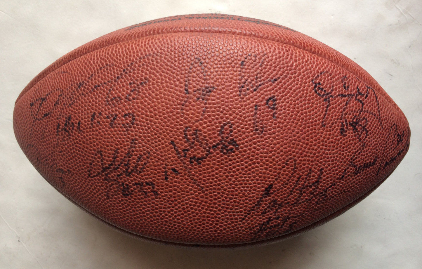 New York Jets signed official NFL football 24 auto Curtis Martin Chrebet CBM COA
