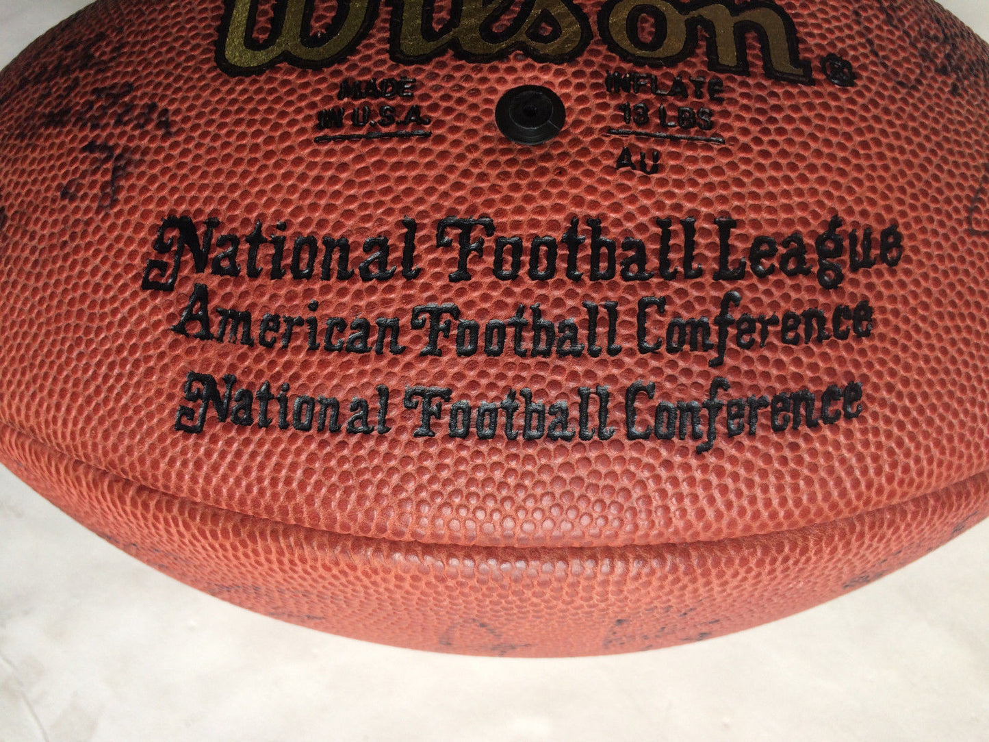New York Jets signed official NFL football 24 auto Curtis Martin Chrebet CBM COA