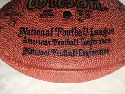 New York Jets signed official NFL football 24 auto Curtis Martin Chrebet CBM COA