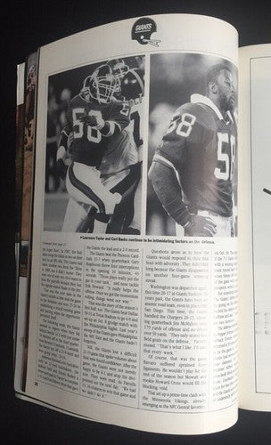 Ny Giants Vs Rams 1989 Playoffs Pro Gameday Program Jan 7 1990