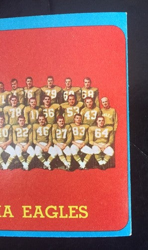 1963 Topps #121 Philadelphia Eagles Team Card NM Razor Sharp Crisp