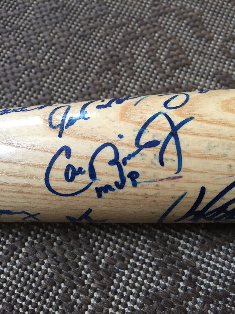 1991 All Star Game Signed Bat Kirby Puckett Cal Ripken Mvp 20 Auto Jsa Coa