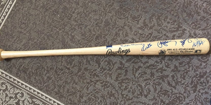 1991 All Star Game Signed Bat Kirby Puckett Cal Ripken Mvp 20 Auto Jsa Coa