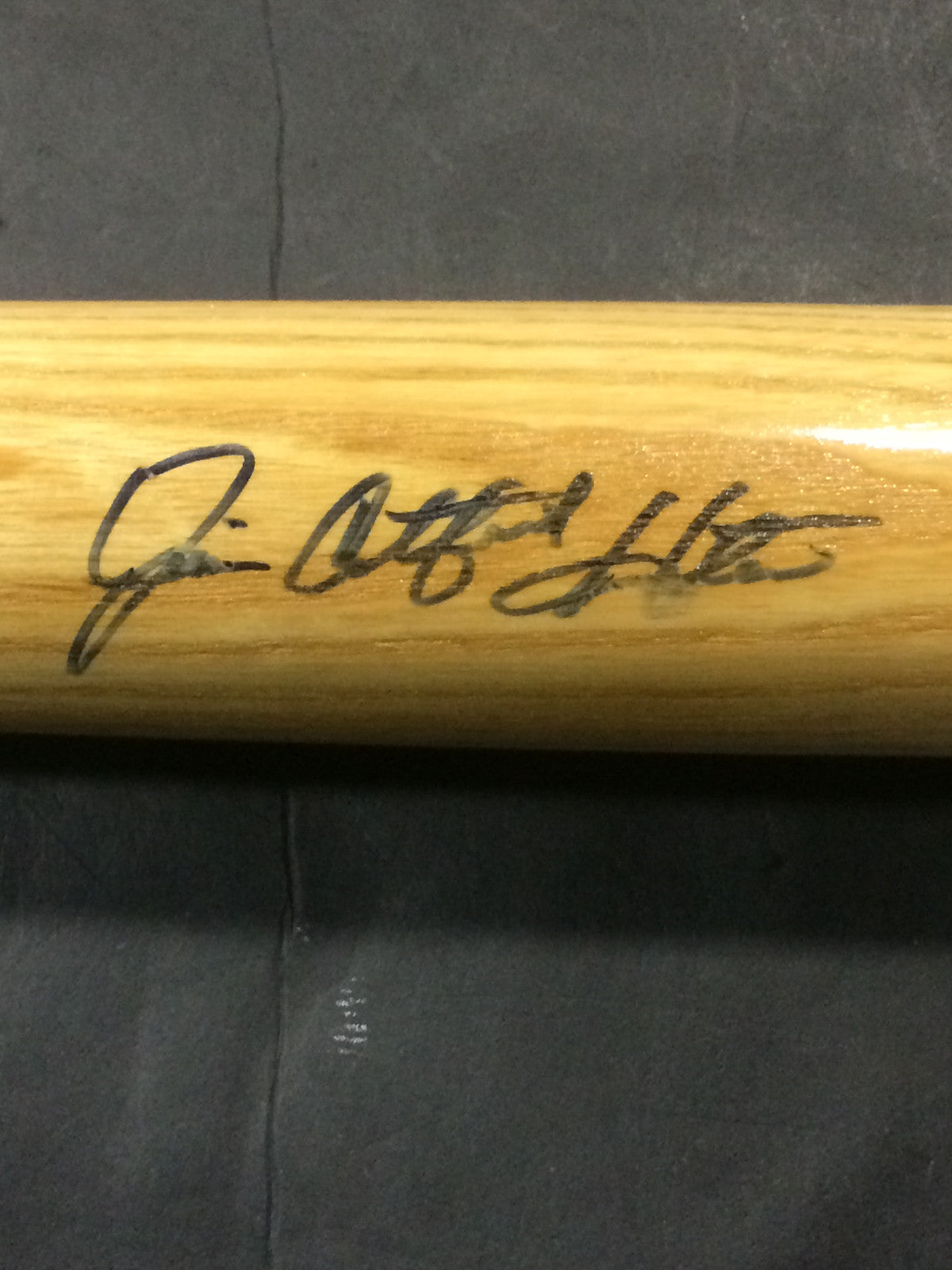 Jim Catfish Hunter signed Louisville Slugger baseball bat Hof auto CBM COA
