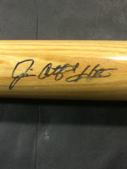 Jim Catfish Hunter signed Louisville Slugger baseball bat Hof auto CBM COA