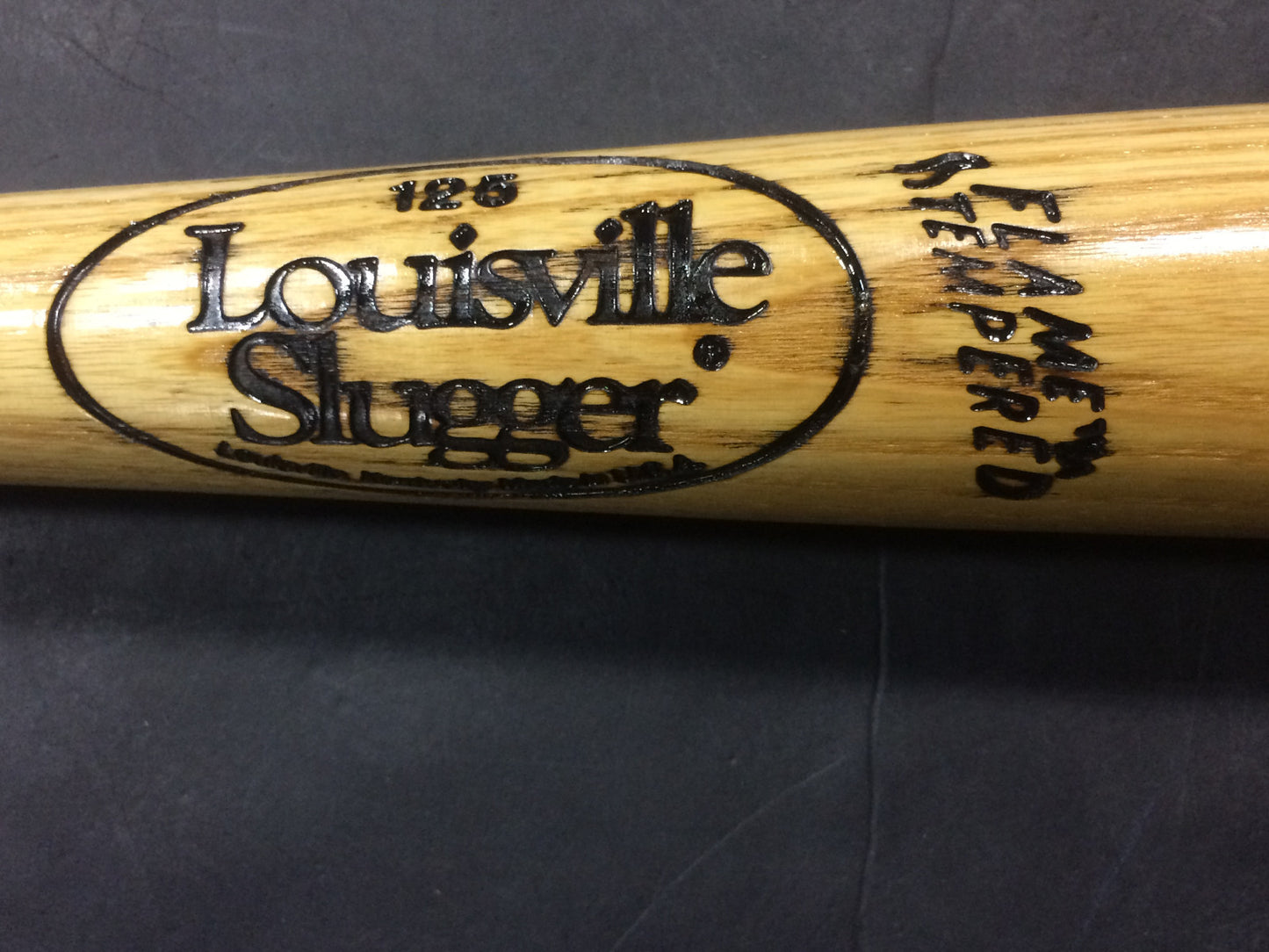 Jim Catfish Hunter signed Louisville Slugger baseball bat Hof auto CBM COA
