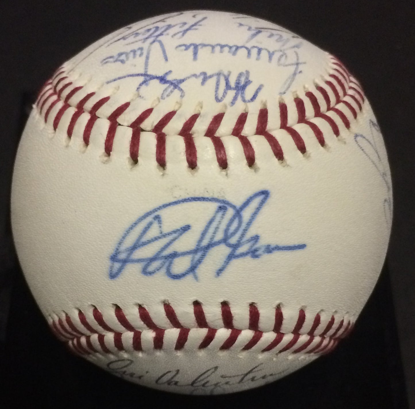 1996 Milwaukee Brewers team signed baseball 22 auto Greg Vaughn CBM COA