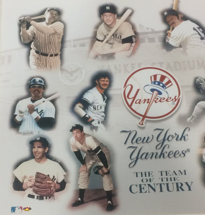 NY Yankees team Century 16x20 photo framed coin Babe Ruth Mickey Mantle LE /500