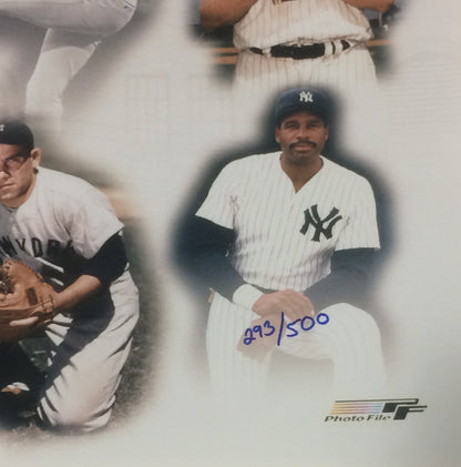 NY Yankees team Century 16x20 photo framed coin Babe Ruth Mickey Mantle LE /500