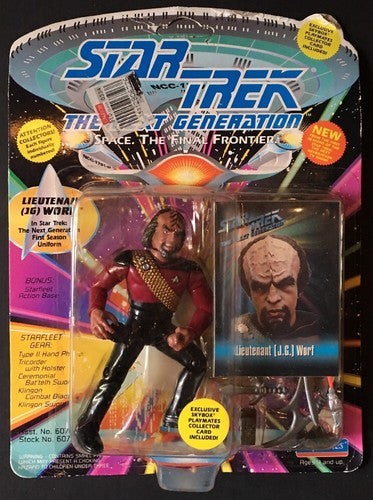 Star Trek The Next Generation 6 Playmates Bentzite JG Worf Locutus Deanna Troi