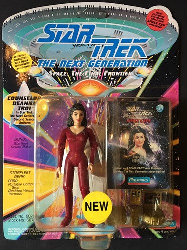 Star Trek The Next Generation 6 Playmates Bentzite JG Worf Locutus Deanna Troi