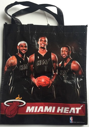 Miami Heat Reusable Bag Lebron James Dwyane Wade Bosh Nba Champions