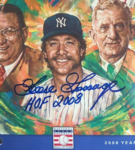 Goose Gossage Signed Hof 2008 8x10 Photo Cover Hof Yearbook Goose Holo Coa Auto