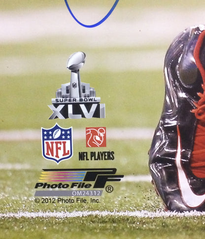 Justin Tuck Giants signed 16x20 photo Framed Super Bowl Sack Auto Tom Brady JSA