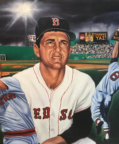 Robert Stephen Simon Original Oil Painting Canvas Carl Yastrzemski 1/1 Coa
