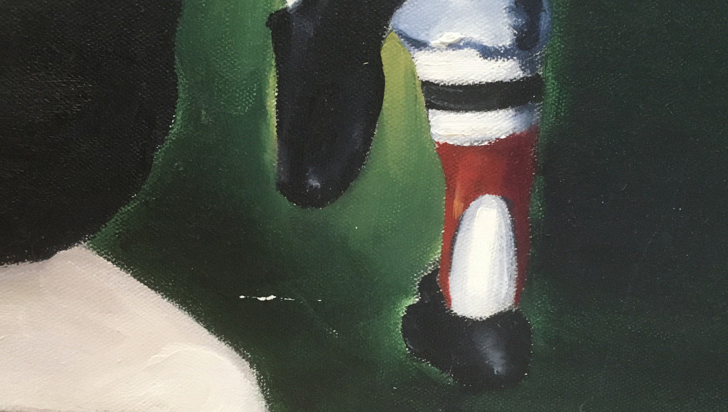 Robert Stephen Simon Original Oil Painting Canvas Carl Yastrzemski 1/1 Coa