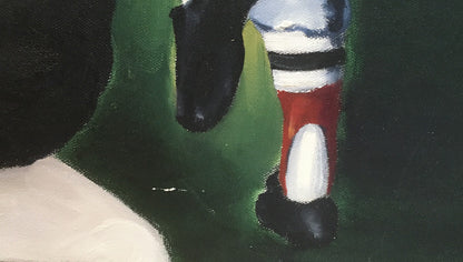 Robert Stephen Simon Original Oil Painting Canvas Carl Yastrzemski 1/1 Coa