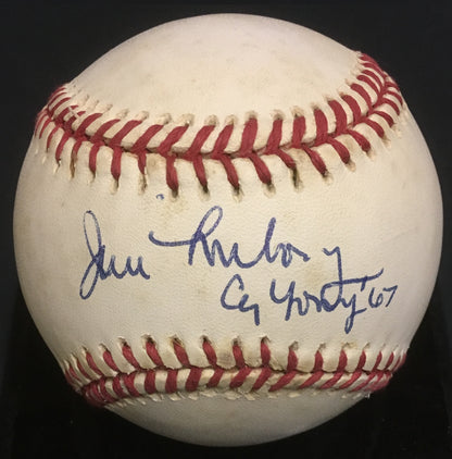 Jim Lonborg Red Sox signed official NL Baseball Cy Young 67 autograph cbm COA
