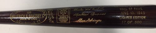 1949 Hall Of Fame Commemorative LS Gold Auto HOF Bat Charlie Gehringer Le/ 500