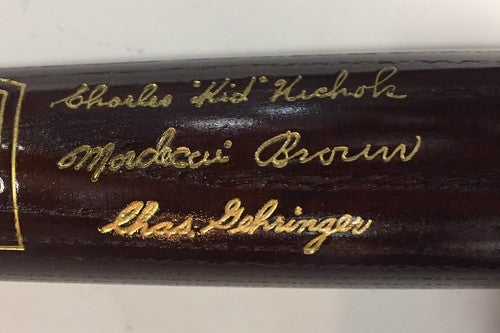 1949 Hall Of Fame Commemorative LS Gold Auto HOF Bat Charlie Gehringer Le/ 500