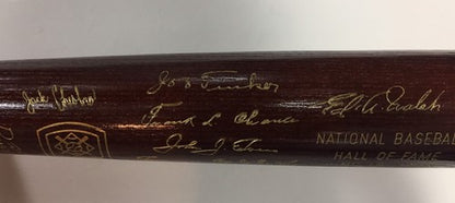 1946 Hall Of Fame Commemorative Auto HOF Bat Joe Tinker Evers Frank Chance /500