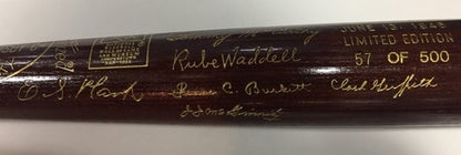 1946 Hall Of Fame Commemorative Auto HOF Bat Joe Tinker Evers Frank Chance /500