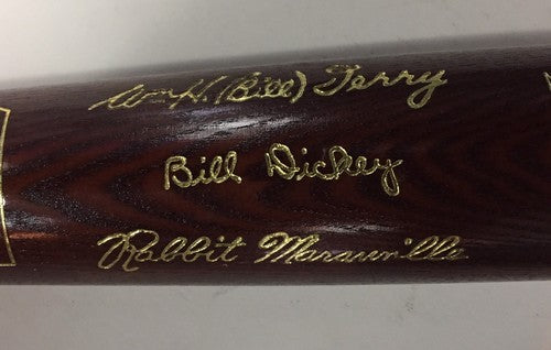 1954 Hall Of Fame Commemorative Engraved HOF Bat Bill Dickey Bill Terry Le/500