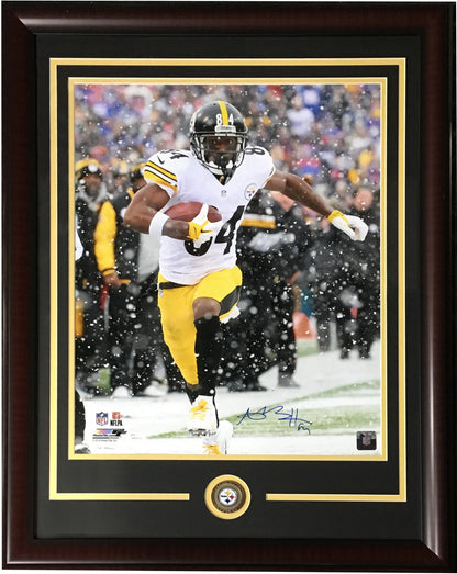 Antonio Brown signed 16x20 snow photo framed Steelers coin autograph JSA COA