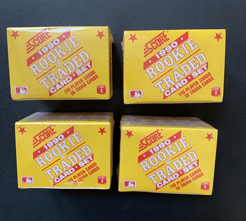 4 1990 Rookie & Traded Factory Sealed Baseball Set Sets Frank Thomas Rc Lindros