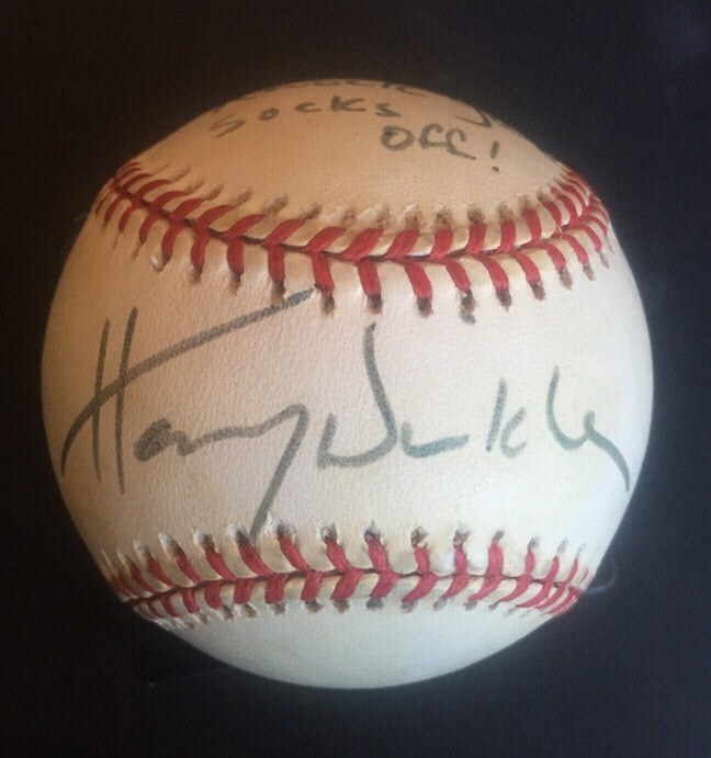 HENRY WINKLER Signed Knock Your Socks Off NL Baseball Fonzie Happy Days PSA COA