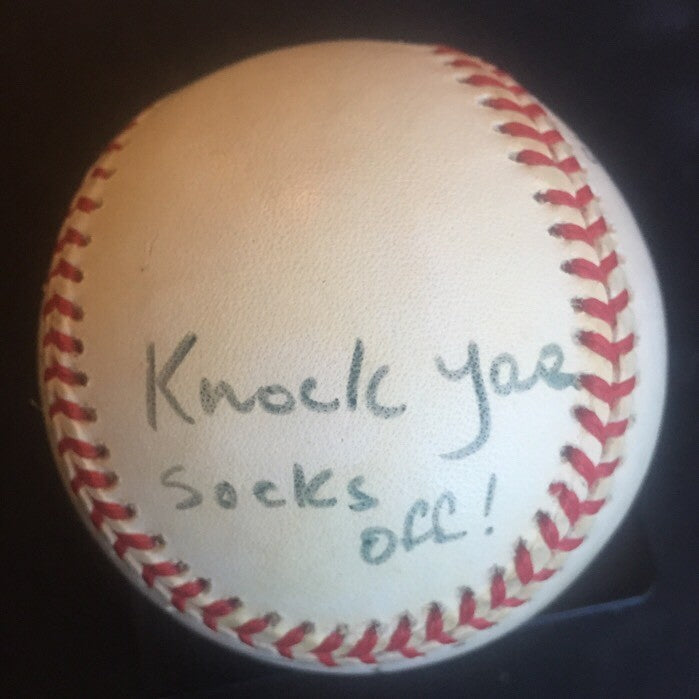 HENRY WINKLER Signed Knock Your Socks Off NL Baseball Fonzie Happy Days PSA COA