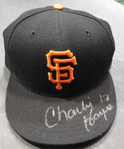 San Fransisco Giants New Era Authentic MLB Hat 5950  7 5/8 Charlie Hayes Signed