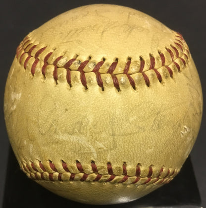 1964 NY Mets 1st team at Shea signed NL baseball 24 auto Casey Stengel CBM COA