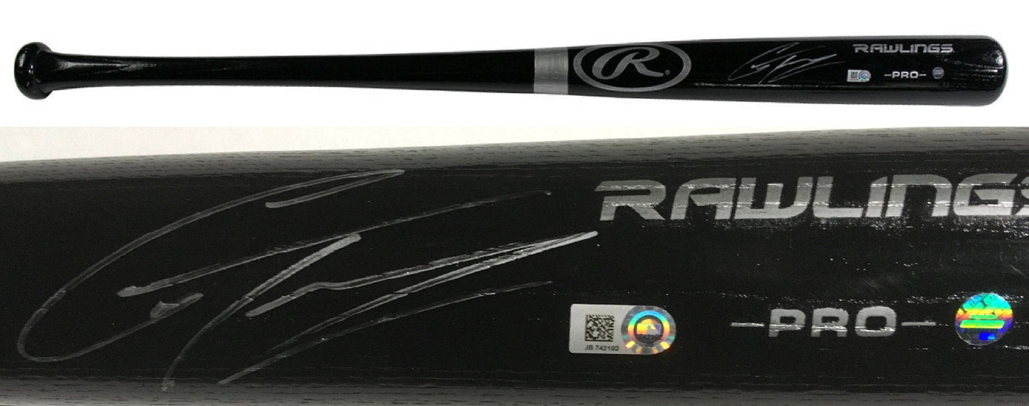 Gleyber Torres signed Rawlings Pro baseball bat Yankees rookie auto Steiner COA