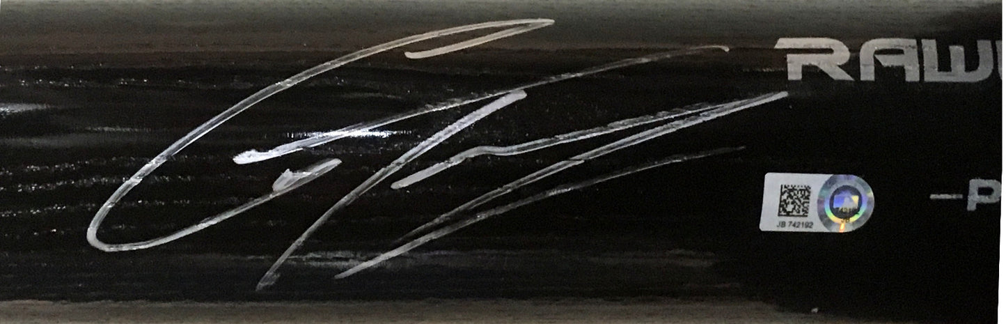 Gleyber Torres signed Rawlings Pro baseball bat Yankees rookie auto Steiner COA