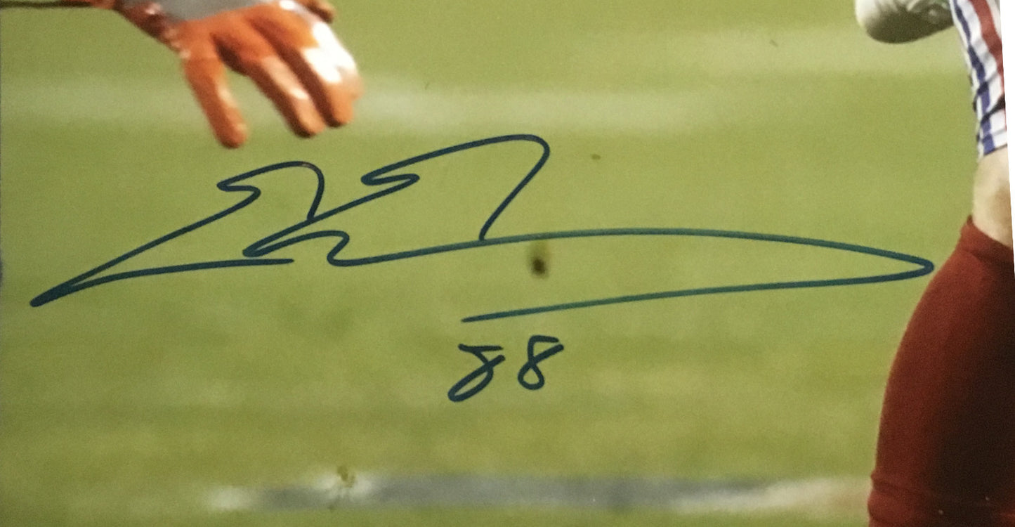 Evan Engram signed 16x20 photo framed Giants rookie In Your Face Auto JSA COA